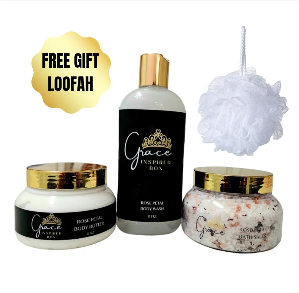 Rose Petal Bath & Body Set