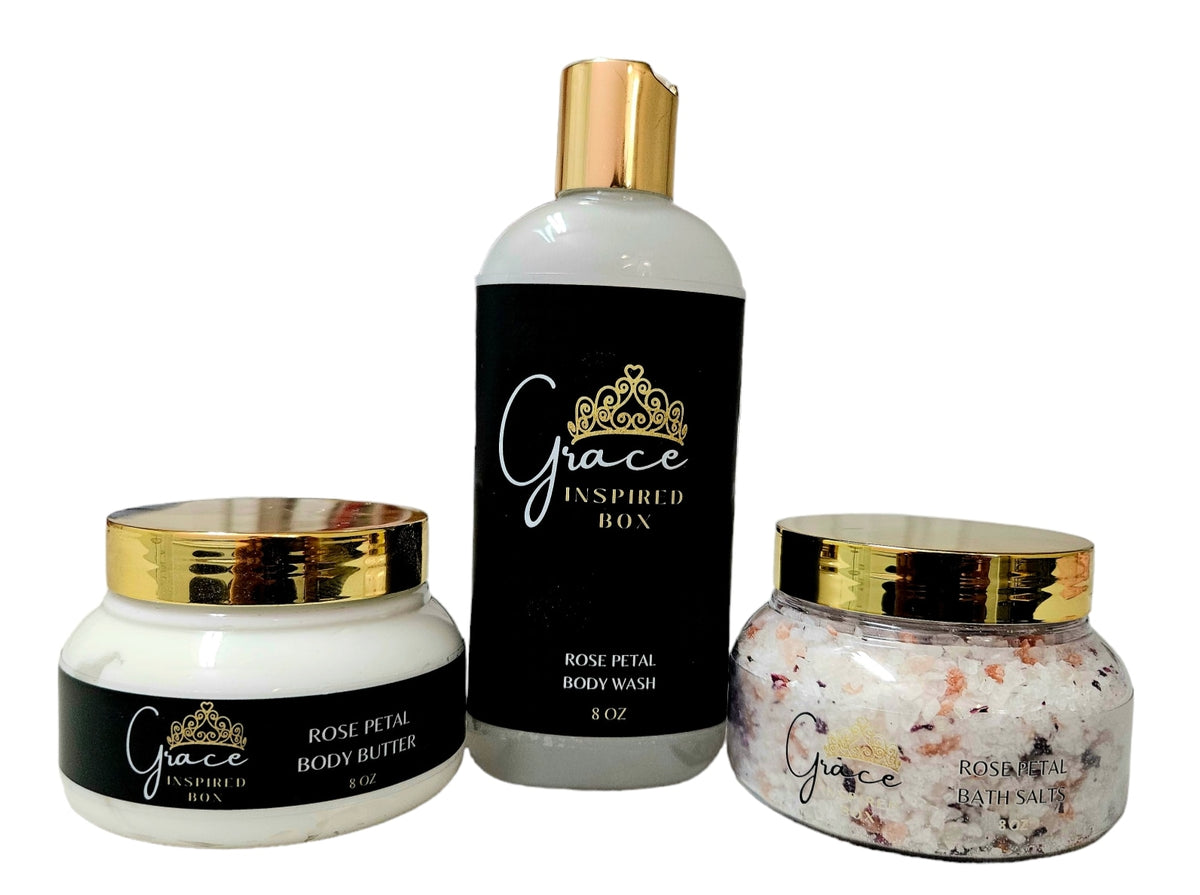 Rose Petal Bath & Body Set